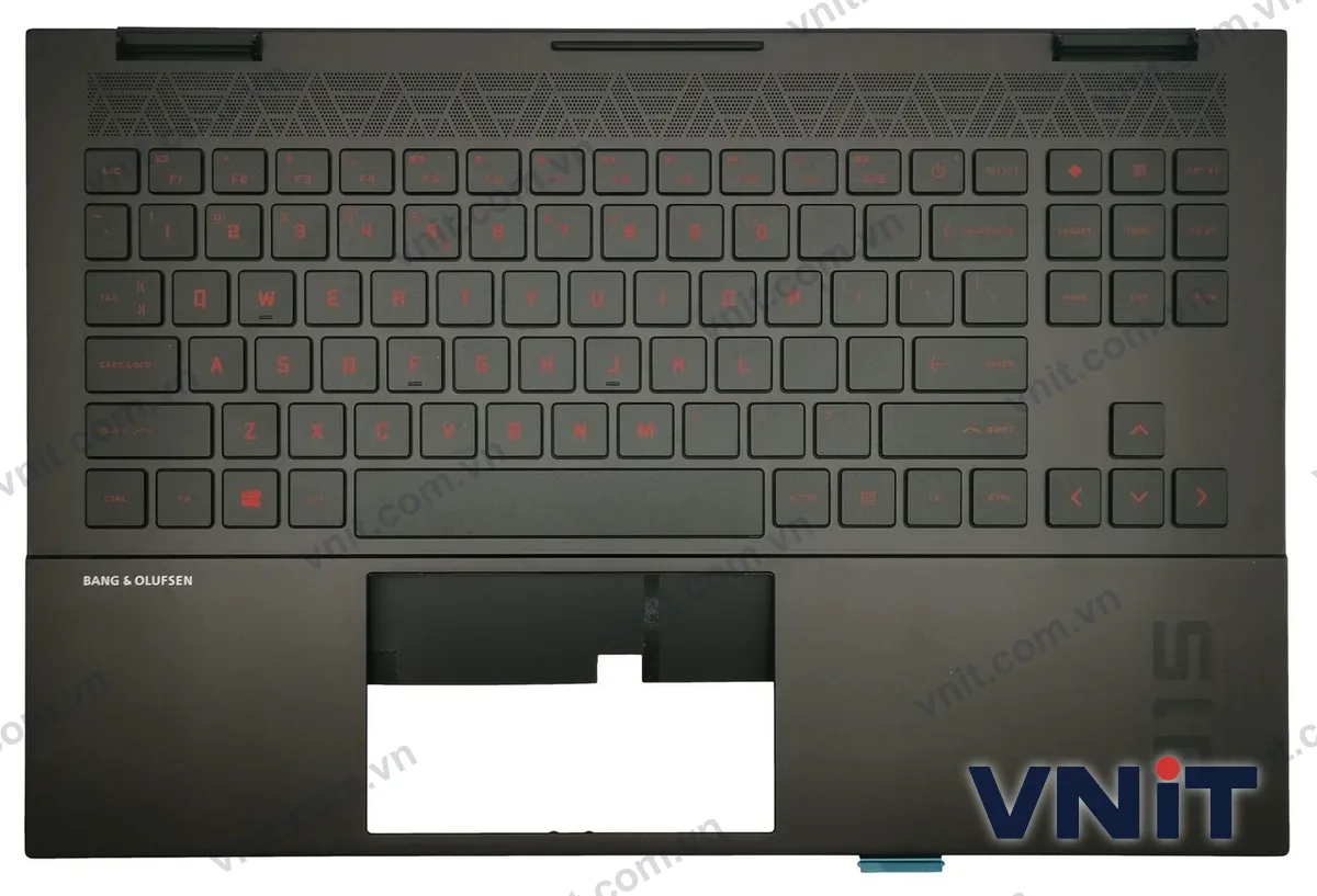 Bàn phím kèm bệ (palmrest) Laptop HP 15-EK, 15-EN, TPN-Q236, TPN-Q238, Snapdragon (Có đèn nền) (Màu đỏ)