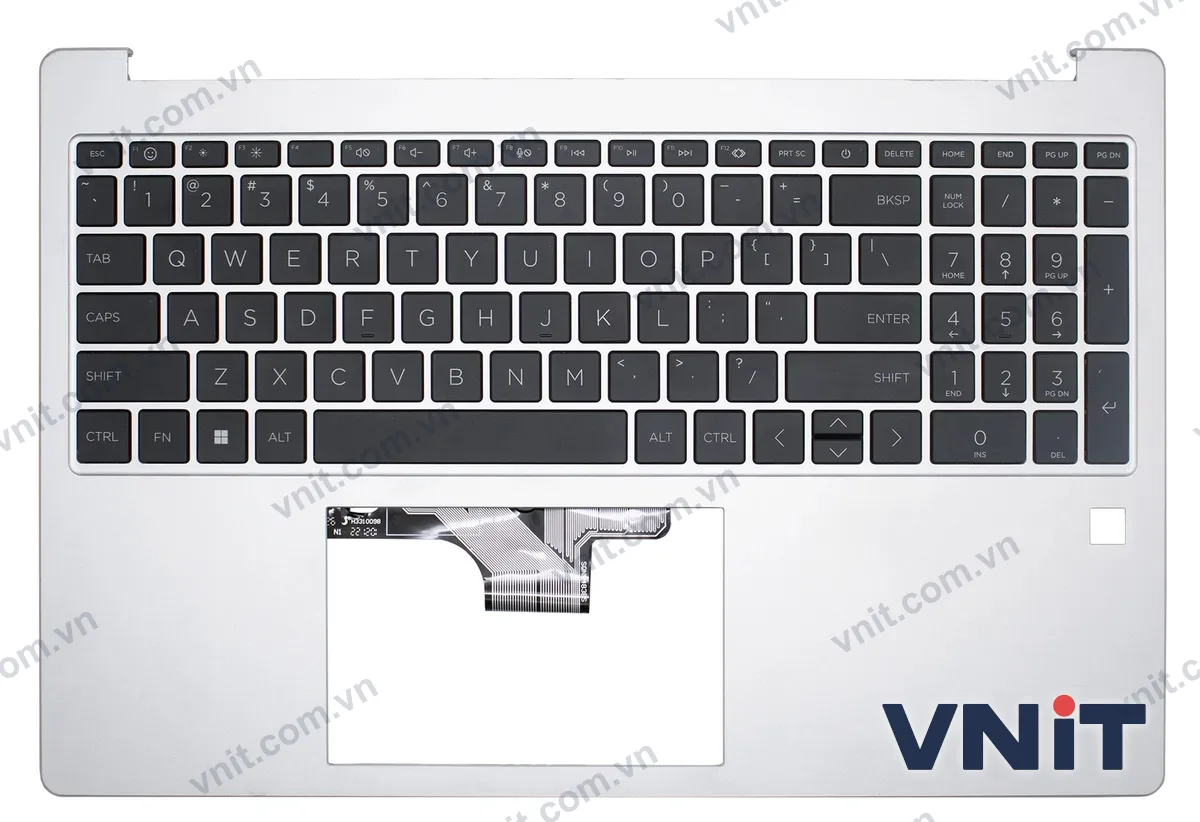 Bàn phím kèm bệ (palmrest) Laptop HP 15-FC, 15-FD, TPN-Q286, TPN-Q287, N36752-001, double fan (Màu đen)