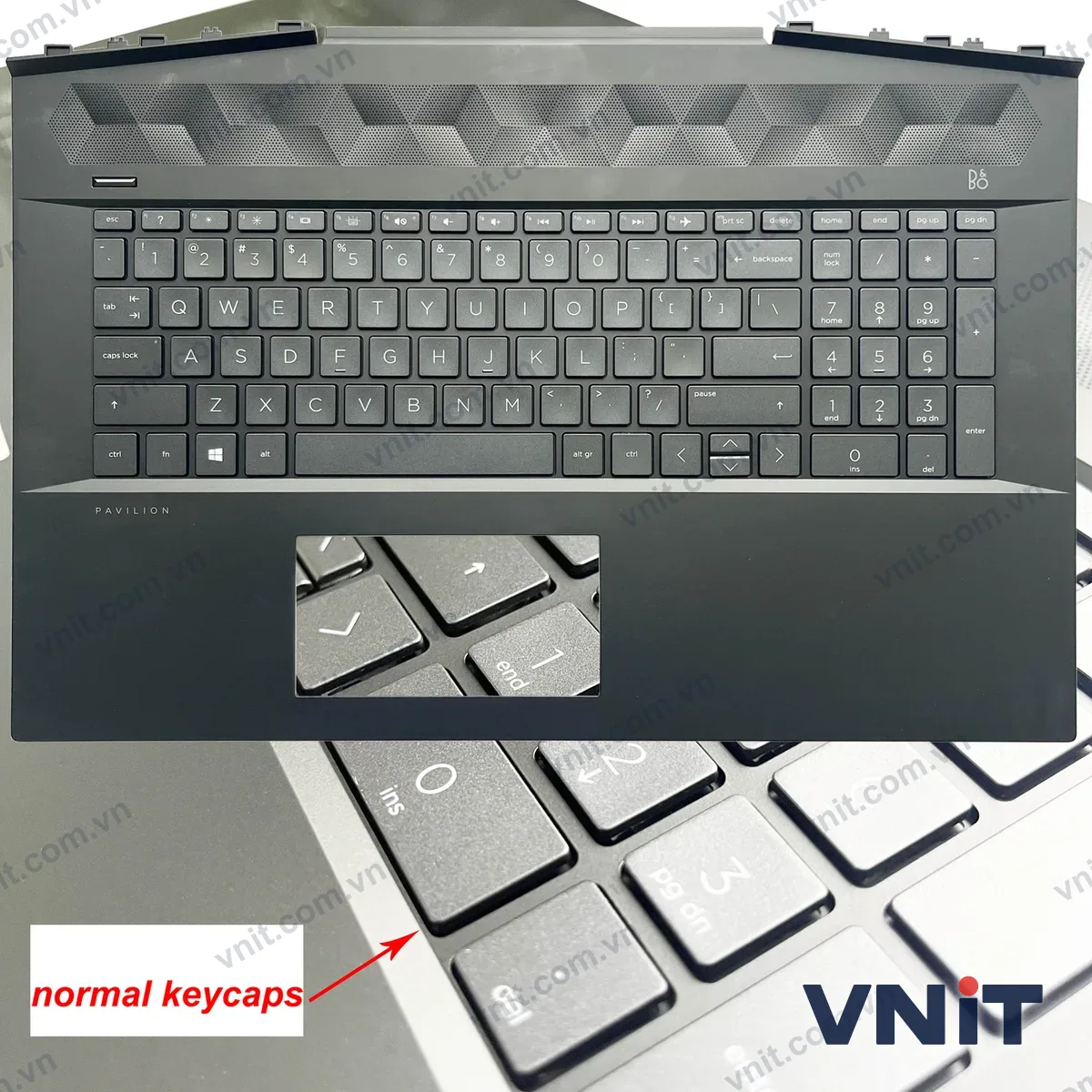 Bàn phím kèm bệ (palmrest) Laptop HP 17-CD, TPN-C142, normal keycaps (Có đèn nền)