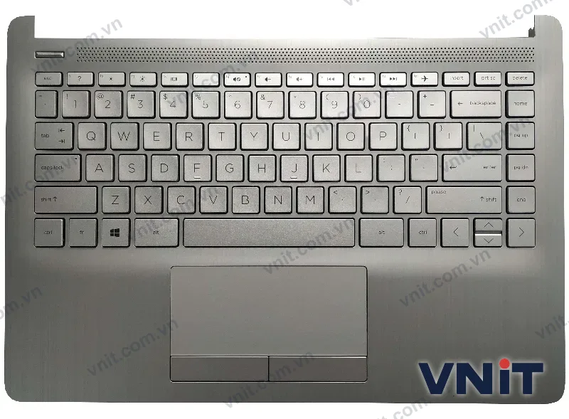 Bàn phím kèm bệ (palmrest) Laptop HP 240 G8, 245 G8, 246 G8, 14-CF, 14-DK, touchpad (Có đèn nền) (Màu bạc)