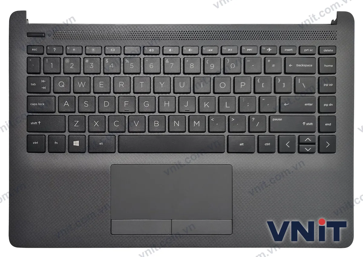 Bàn phím kèm bệ (palmrest) Laptop HP 240 G8, 245 G8, 246 G8, 14-CF, 14-DK, touchpad (Có đèn nền) (Màu xám)