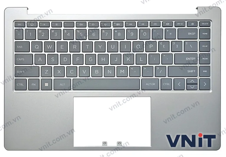 Bàn phím kèm bệ (palmrest) Laptop HP 245 G10, 240 G10, 14-EM, 14-EP (Màu bạc)
