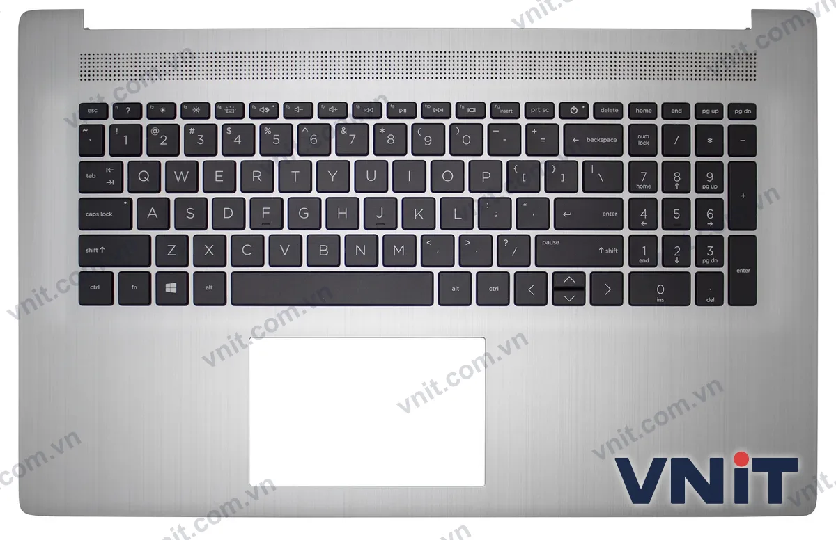 Bàn phím kèm bệ (palmrest) Laptop HP 470 G8, 470 G9, 17-CN, 17-CP, 17S-CU, TPN-L140 (Có đèn nền) (Màu xám)