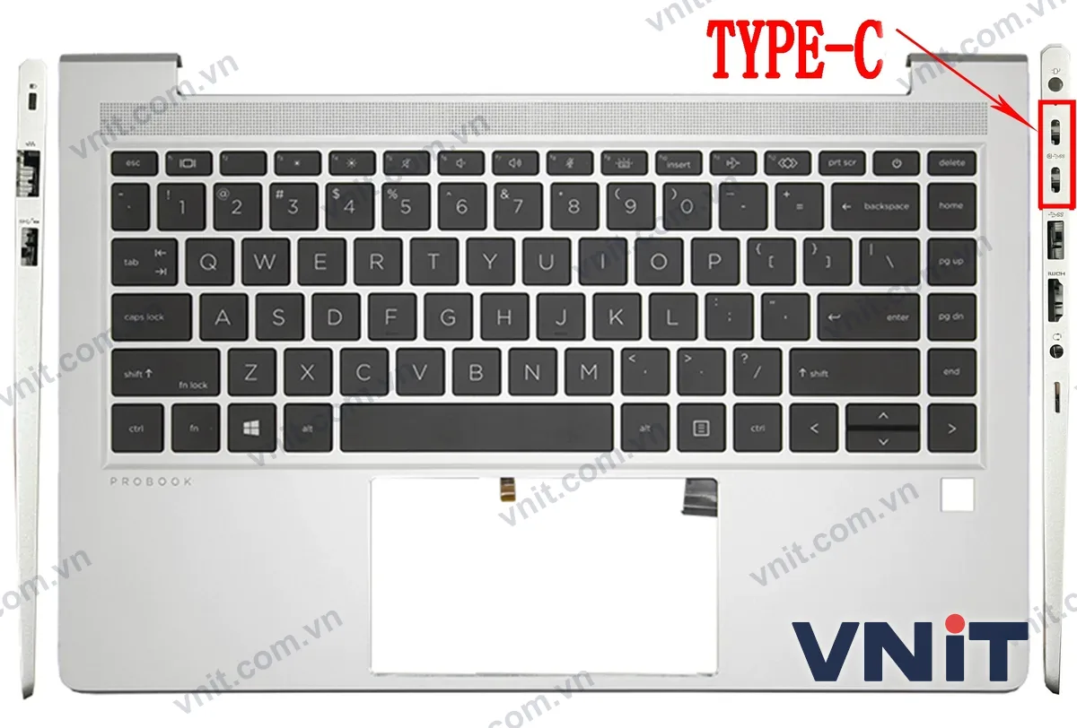 Bàn phím kèm bệ (palmrest) Laptop HP ELITEBOOK 440 G10 (Có đèn nền)