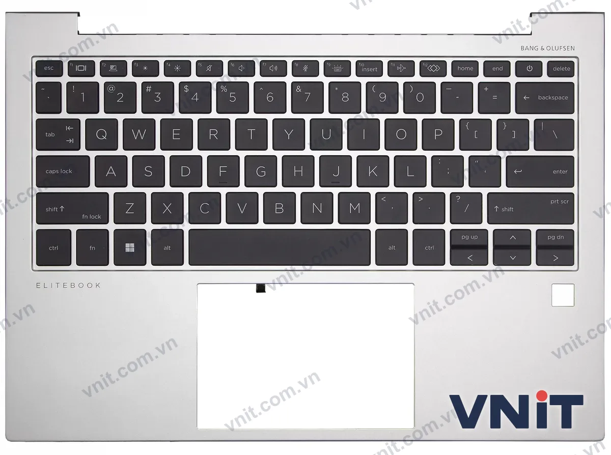 Bàn phím kèm bệ (palmrest) Laptop HP EliteBook 830 G9, 830 G10, 835 G9, 835 G10 (Có đèn nền) (Màu bạc)