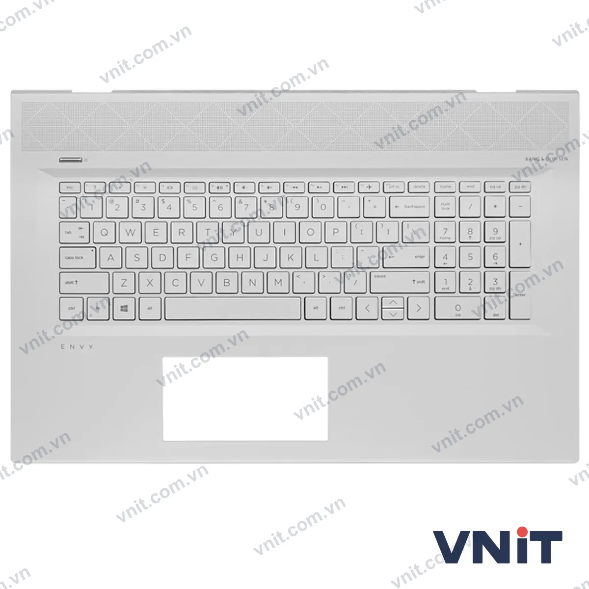 Bàn phím kèm bệ (palmrest) Laptop HP Envy 17T-BW, 17M-BW, 17-BW, TPN-W137 (Có đèn nền) (Màu bạc)