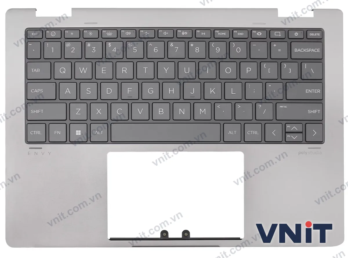 Bàn phím kèm bệ (palmrest) Laptop HP ENVY X360 14-FA, 14-FC, TPN-C173, 2-in-1 (Có đèn nền) (Màu bạc)
