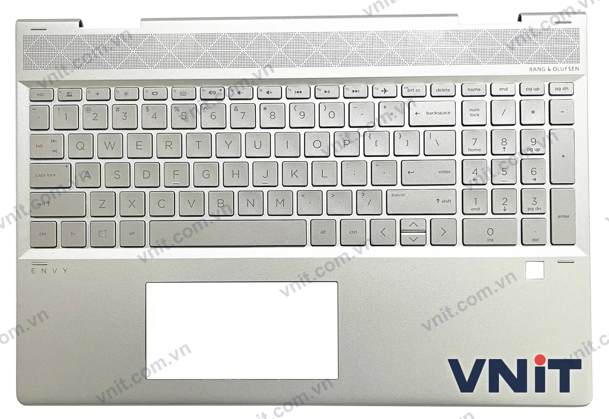Bàn phím kèm bệ (palmrest) Laptop HP ENVY X360 15-DR, 15-DS, 15M W142 W143, L53815-001 (Có đèn nền)