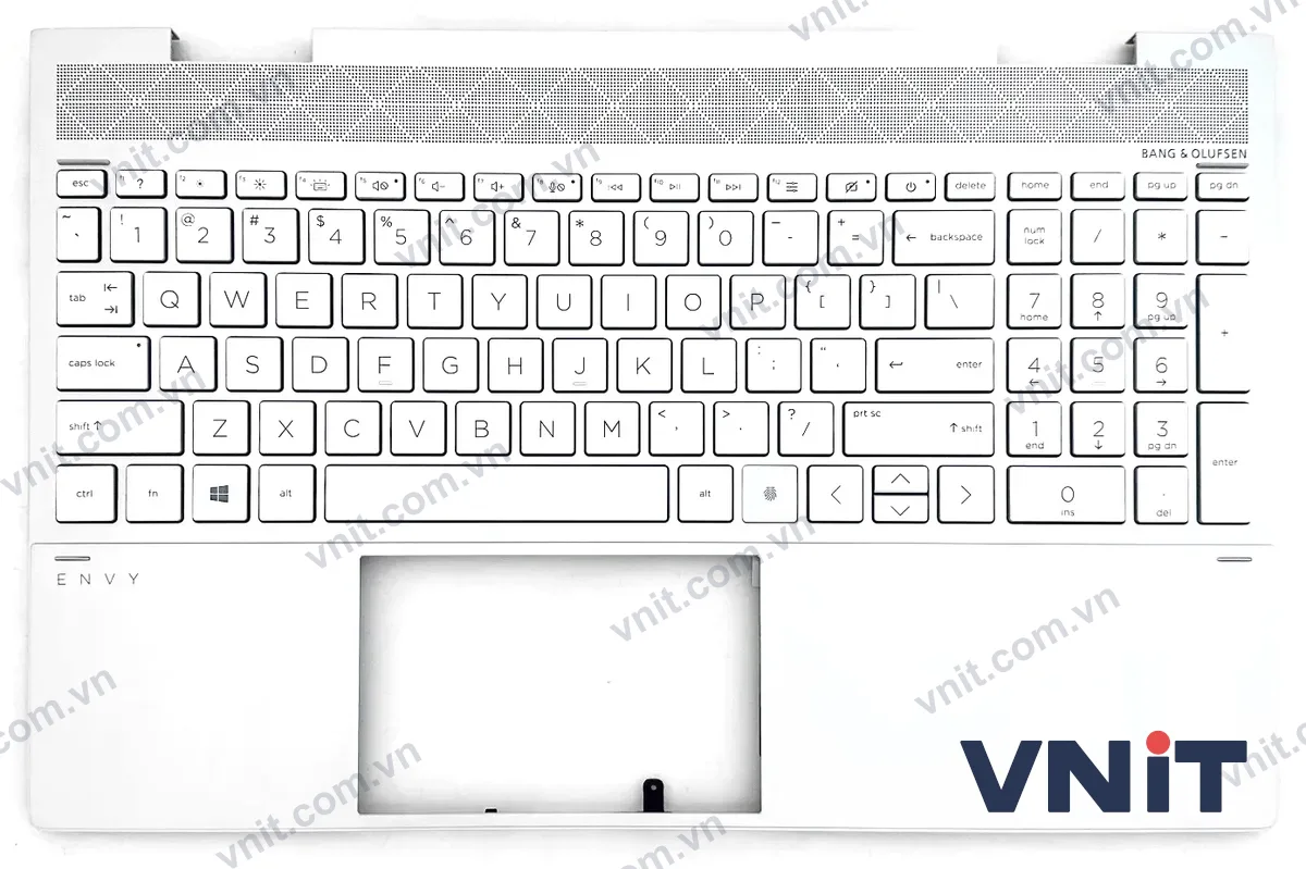 Bàn phím kèm bệ (palmrest) Laptop HP ENVY X360 15-ED, 15-EE, TPN-C149, L93227-001, Discrete graphics (Có đèn nền) (Màu bạc)