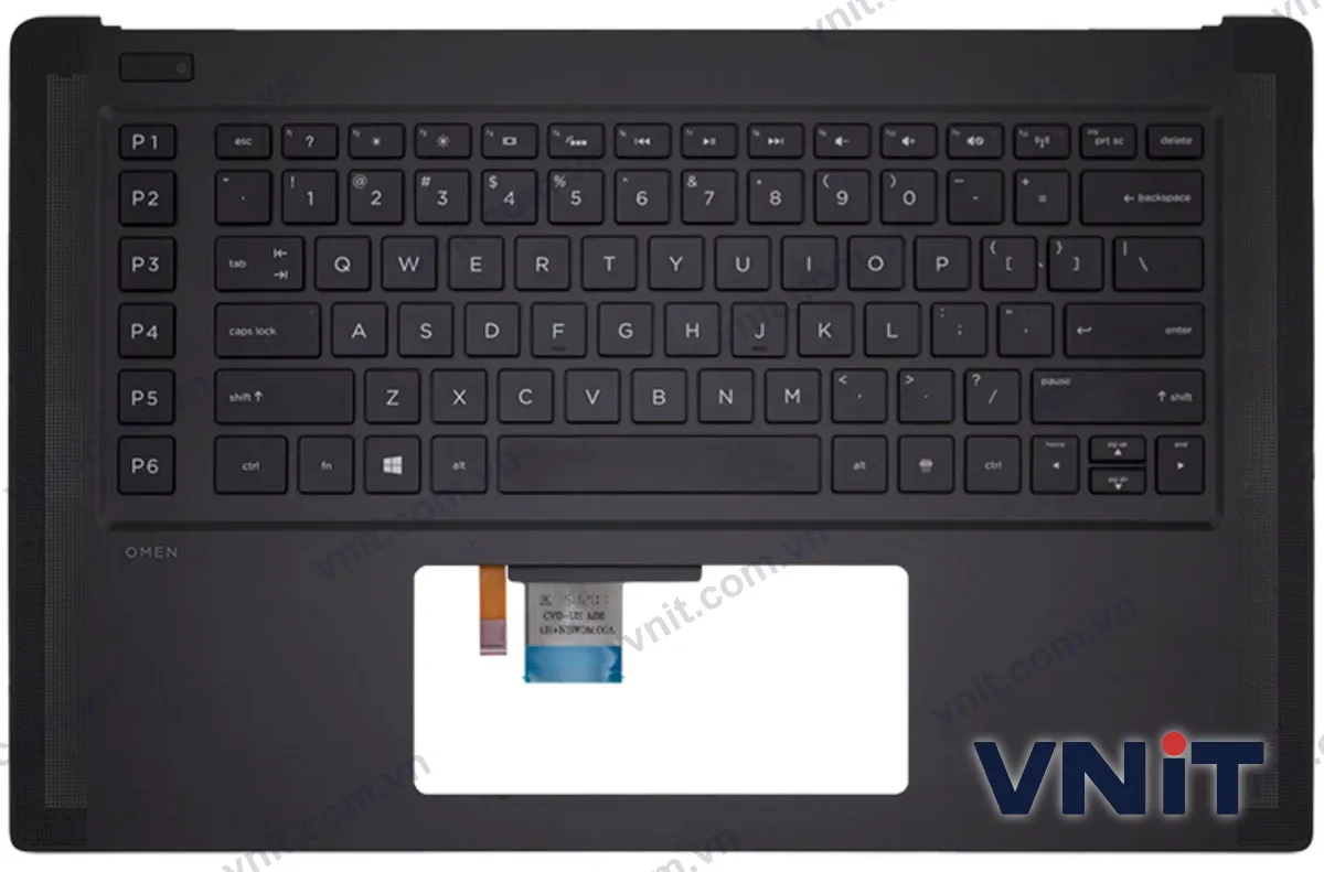 Bàn phím kèm bệ (palmrest) Laptop HP omen 15-5000, 15-5100, TPN-W111, 788598-001 (Có đèn nền)