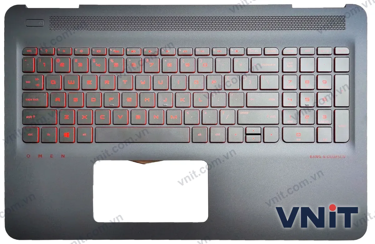 Bàn phím kèm bệ (palmrest) Laptop HP omen 15-AX, 15-BC, 15-DP, TPN-Q173 (Có đèn nền) (Màu đỏ)