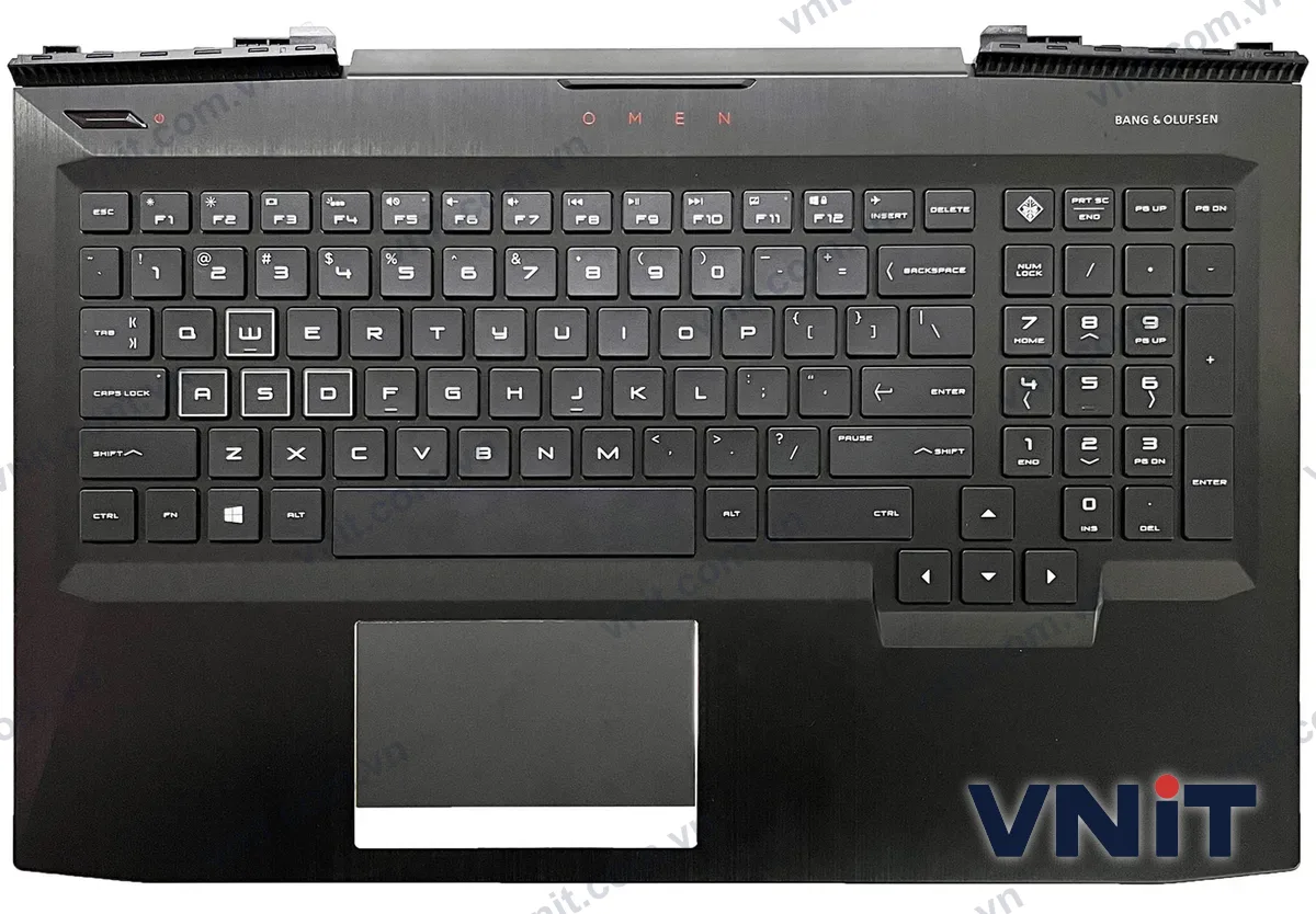 Bàn phím kèm bệ (palmrest) Laptop HP omen 15-CE, TPN-Q194, colorful (Có đèn nền)