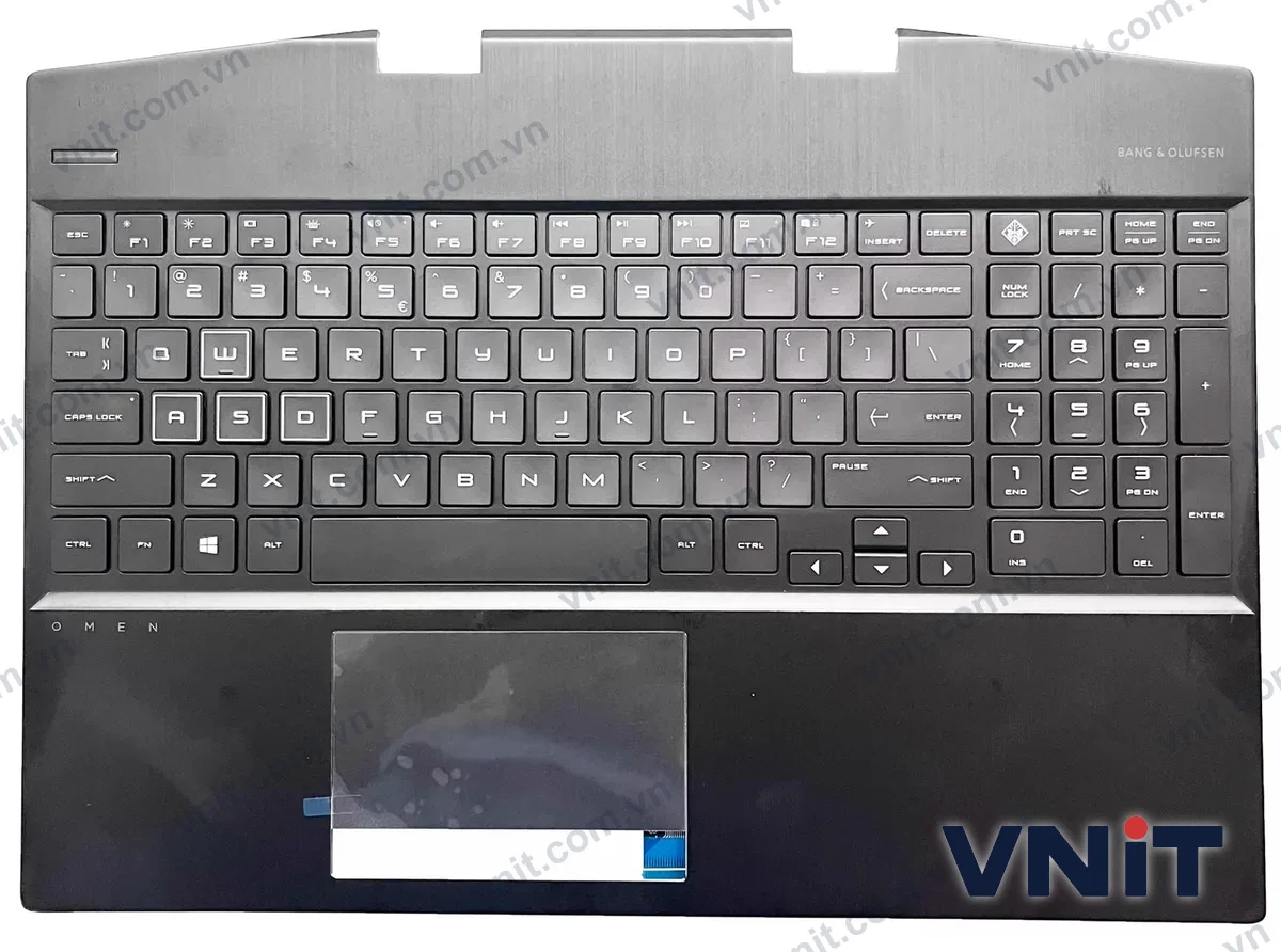 Bàn phím kèm bệ (palmrest) Laptop HP omen 15-DH, TPN-C143, colorful (Có đèn nền)