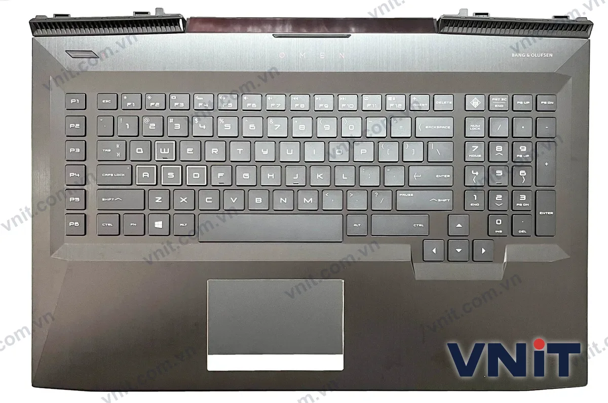 Bàn phím kèm bệ (palmrest) Laptop HP omen 17-AN, TPN-Q195, colorful small power port (Có đèn nền)