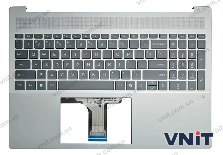Bàn phím kèm bệ (palmrest) Laptop HP OmniBook 5 16-AF, 16-AG, 16-BC, AI (Có đèn nền)