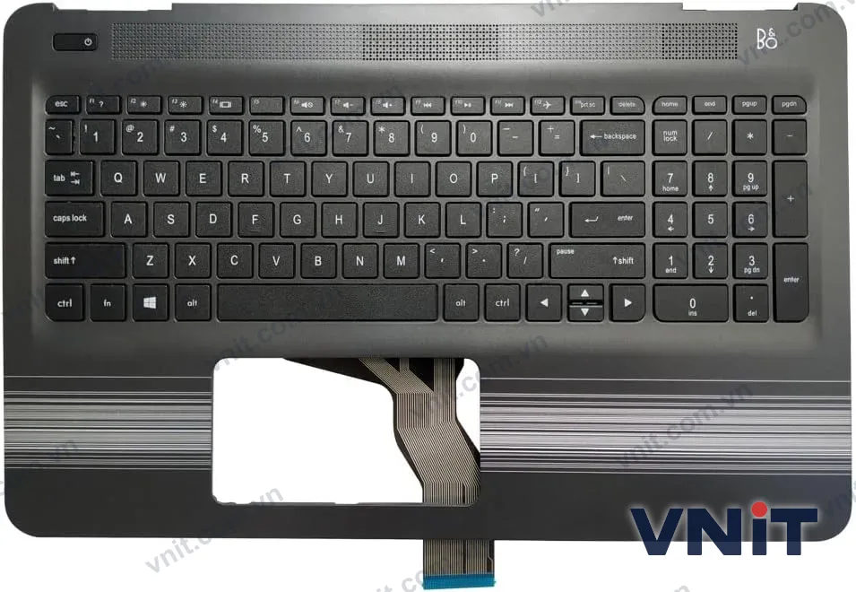 Bàn phím kèm bệ (palmrest) Laptop HP Pavilion 15-AU, 15-AW, 15T-AU, 15-AU000, 15-AU100, 15-AW000, 15-AW100 (Màu bạc)