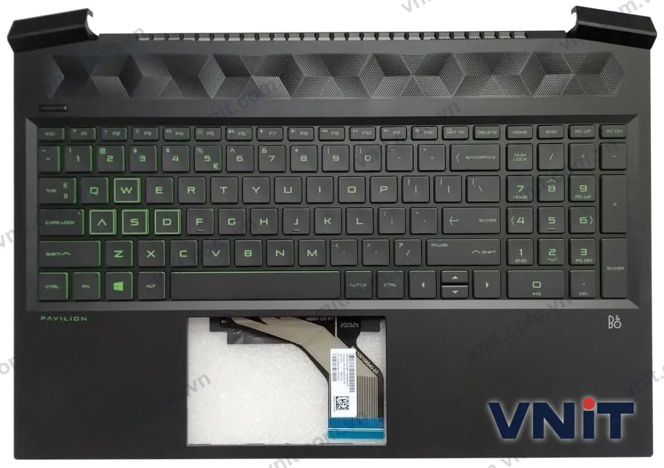 Bàn phím kèm bệ (palmrest) Laptop HP Pavilion Gaming 16-A, 16T-A, TPN-Q241, 16-a0000, 16-a0051wm, 16-a0032dx (Có đèn nền)