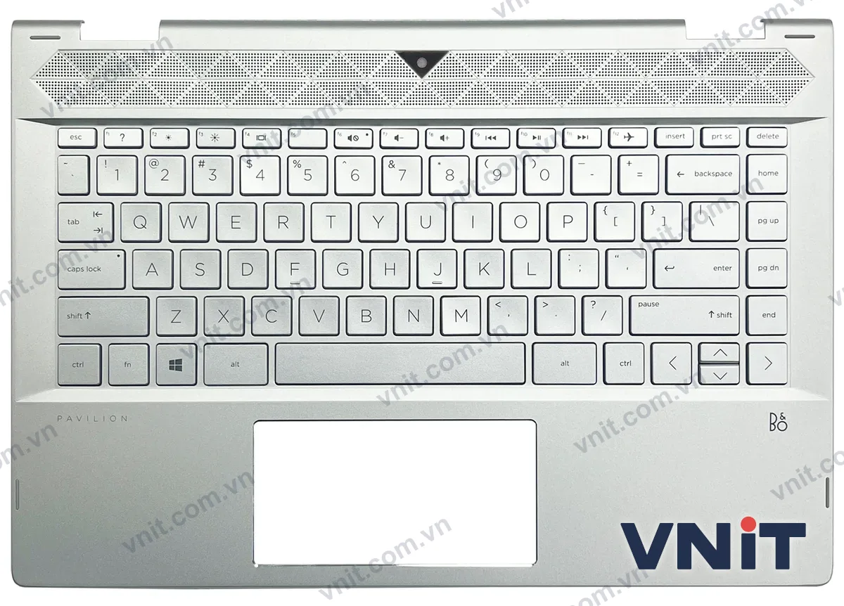 Bàn phím kèm bệ (palmrest) Laptop HP Pavilion X360 14 14-CD, TPN-W131 (Có đèn nền) (Màu bạc)