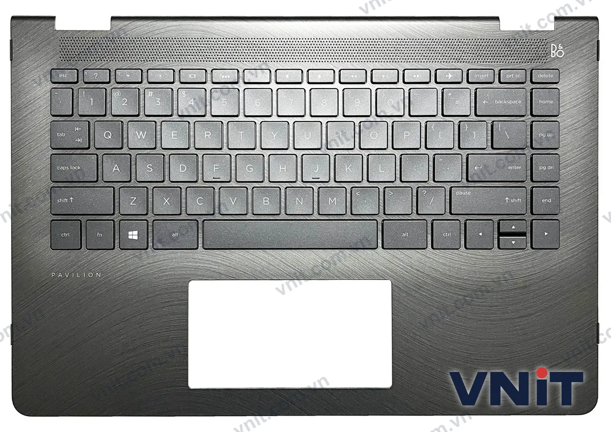 Bàn phím kèm bệ (palmrest) Laptop HP pavilion X360 14-BA, TPN-W125, 924115-001 (Có đèn nền) (Màu đen)