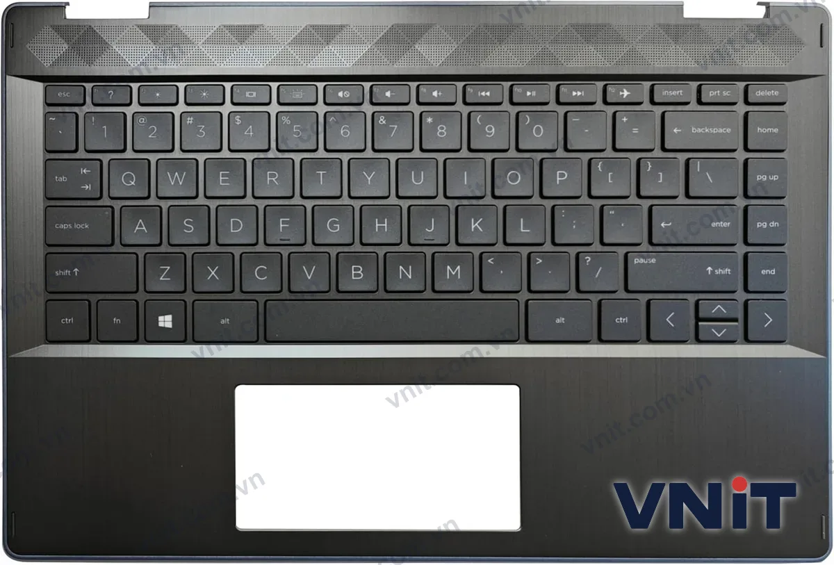 Bàn phím kèm bệ (palmrest) Laptop HP pavilion x360 14-DH, TPN-W139, edge (Có đèn nền) (Màu xanh)