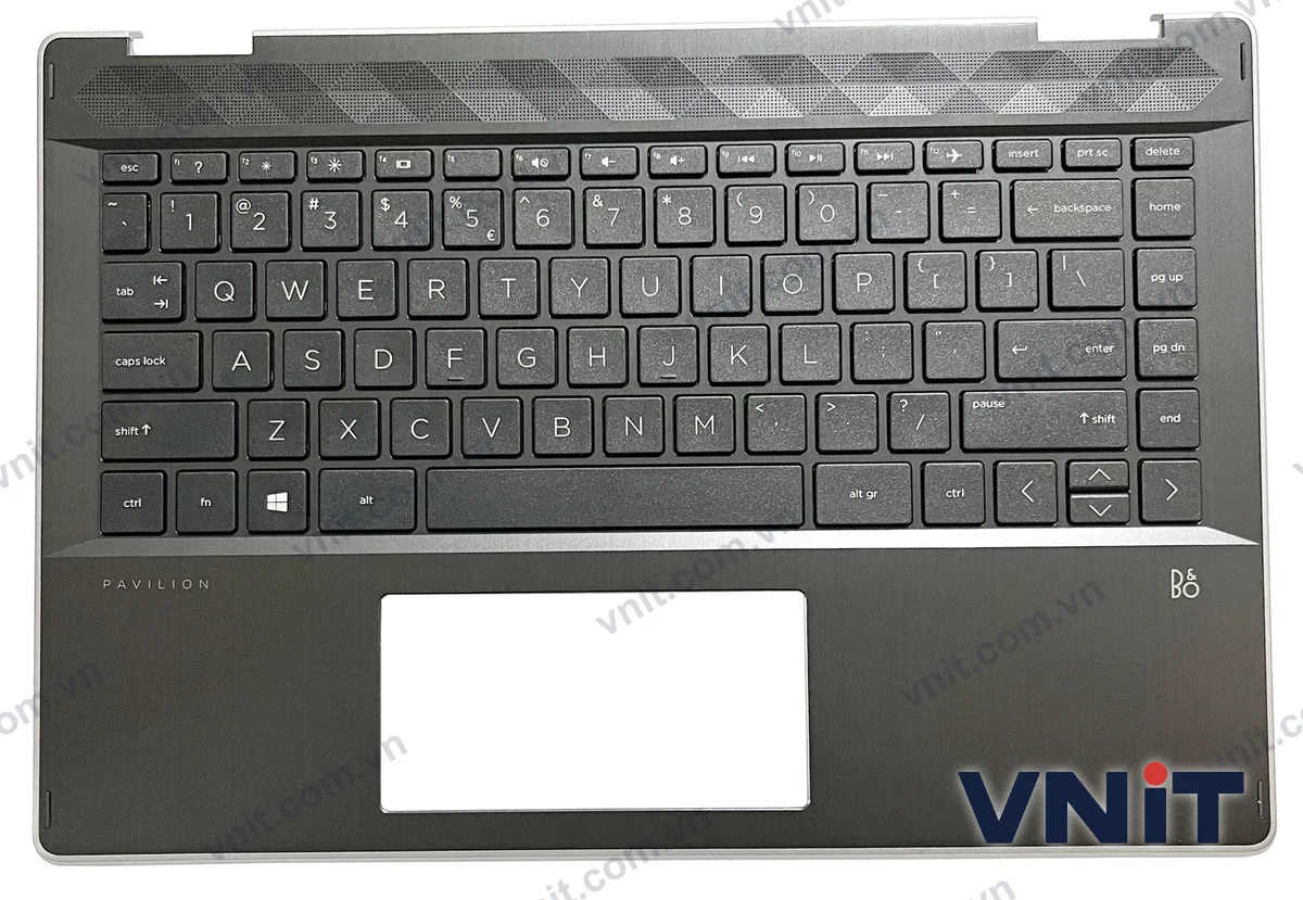 Bàn phím kèm bệ (palmrest) Laptop HP pavilion x360 14-DH, TPN-W139, M35769-001, edge (Màu bạc)