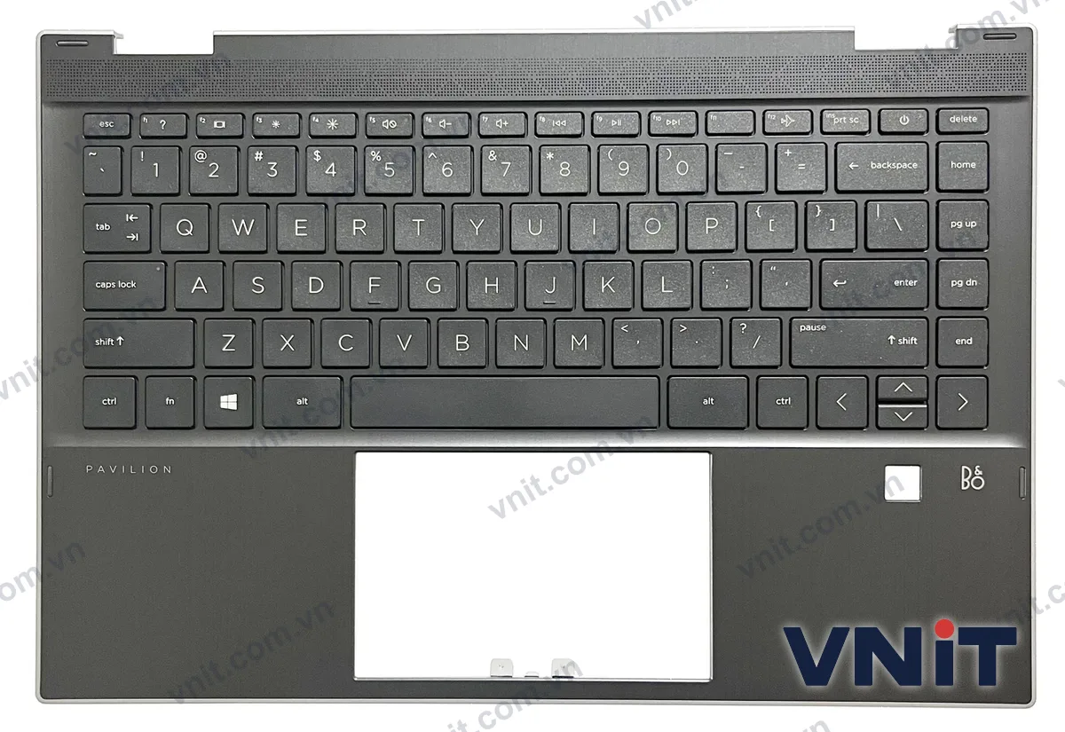 Bàn phím kèm bệ (palmrest) Laptop HP pavilion x360 14-DW, TPN-Q171, L96518-001, L96530-001, fingerprint plastic