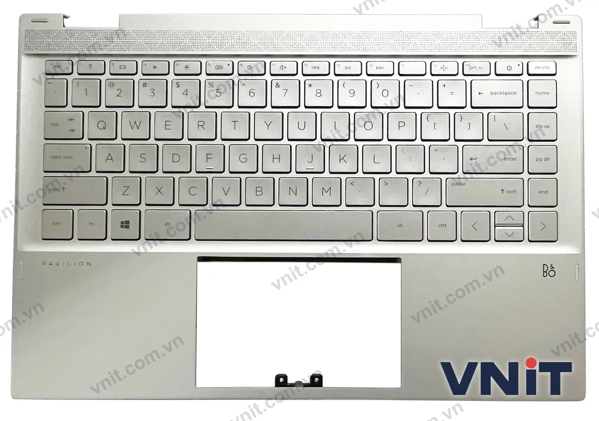 Bàn phím kèm bệ (palmrest) Laptop HP pavilion x360 14-DW, TPN-Q171, L96518-001, L96530-001, metal (Có đèn nền) (Màu bạc)