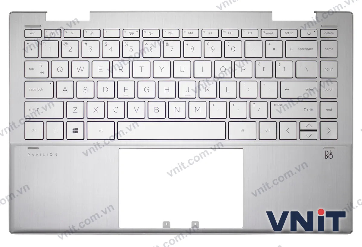 Bàn phím kèm bệ (palmrest) Laptop HP Pavilion X360 14-DY, 14M-DY, TPN-W146, plastic (Màu bạc)