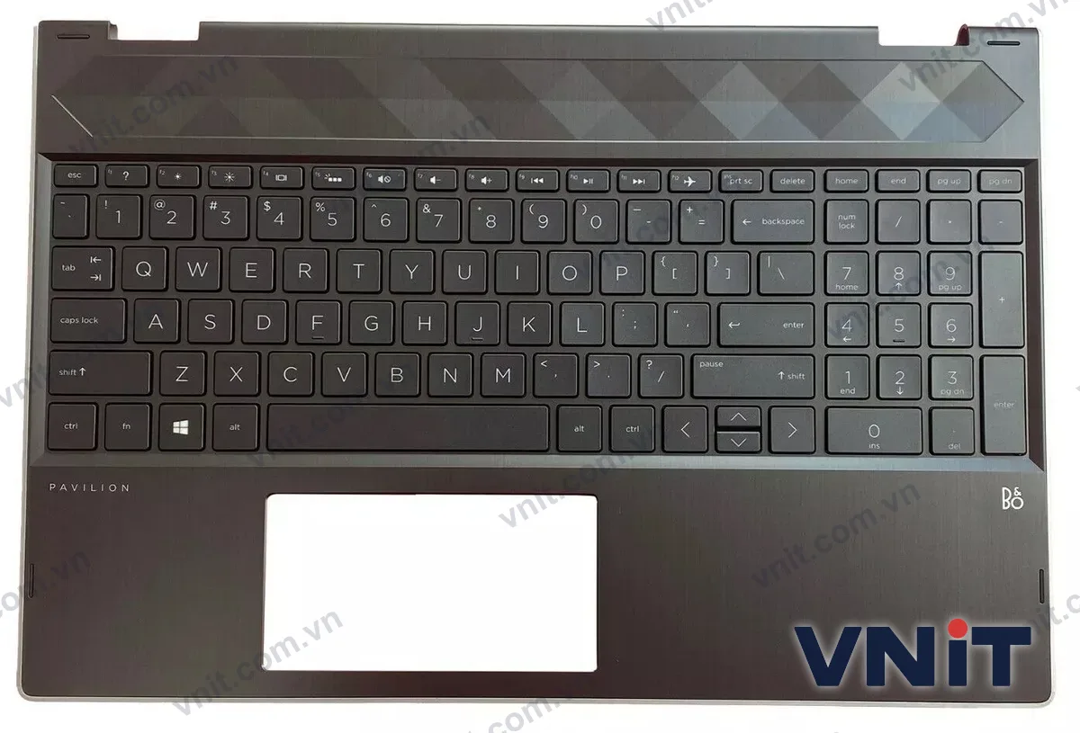 Bàn phím kèm bệ (palmrest) Laptop HP Pavilion X360 15-CR, TPN-W132, L20848-001, edge (Có đèn nền) (Màu bạc)