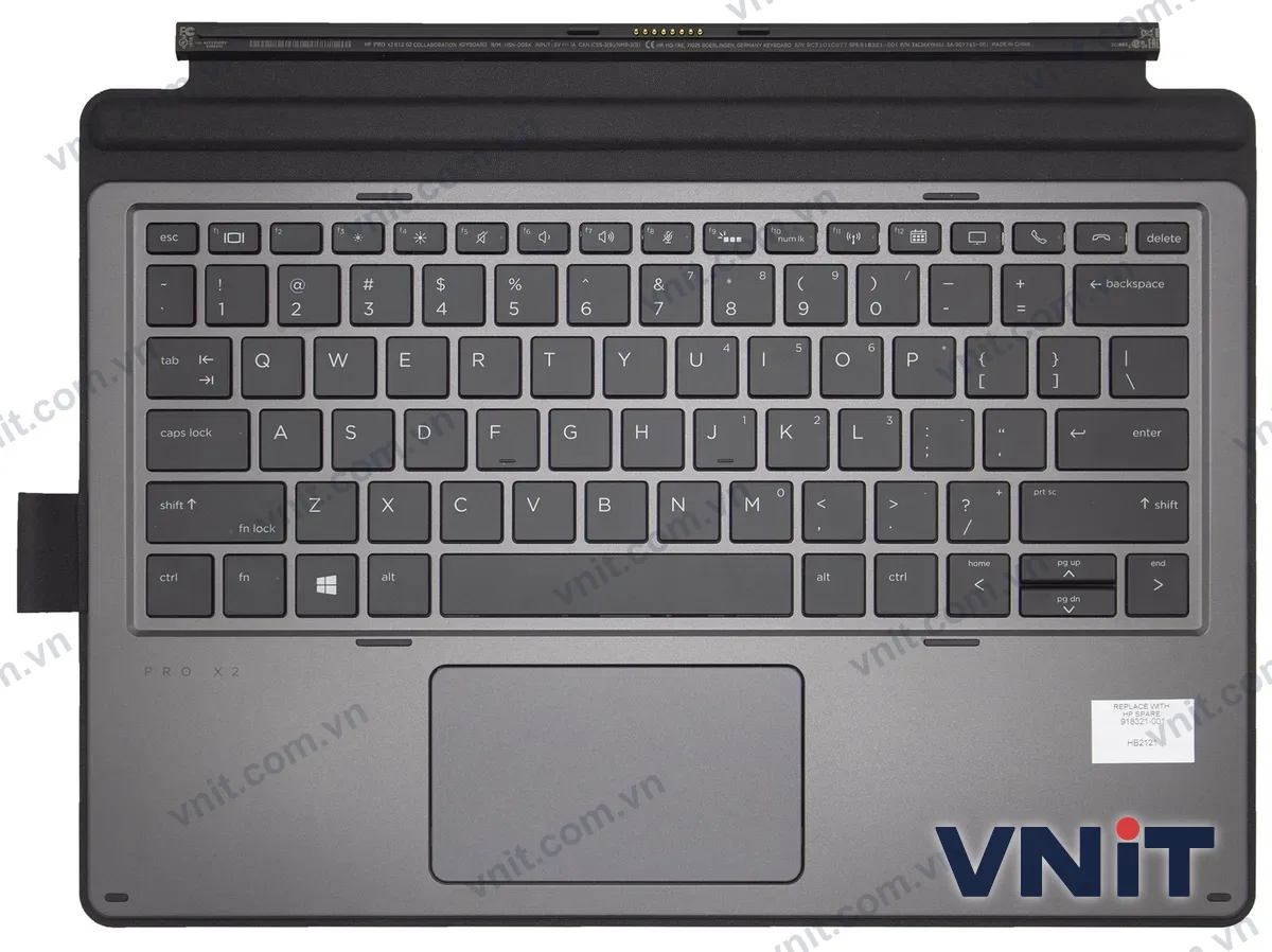 Bàn phím kèm bệ (palmrest) Laptop HP Pro X2 612 G2, HSN-D06K, 918321-001