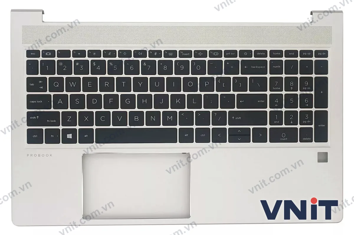 Bàn phím kèm bệ (palmrest) Laptop HP ProBook 450 G10, , N43874-001 (Có đèn nền) (Màu bạc)