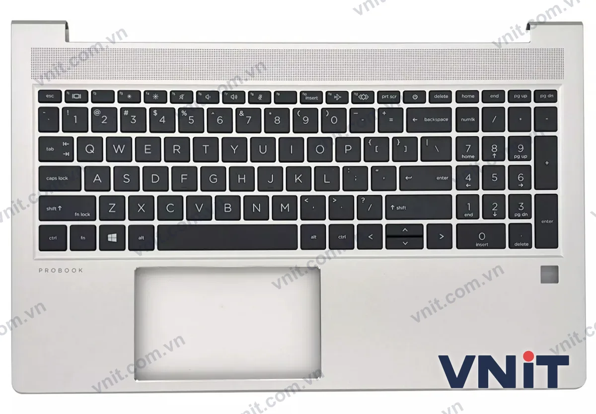 Bàn phím kèm bệ (palmrest) Laptop HP ProBook 450 G10, N43874-001 (Màu bạc)