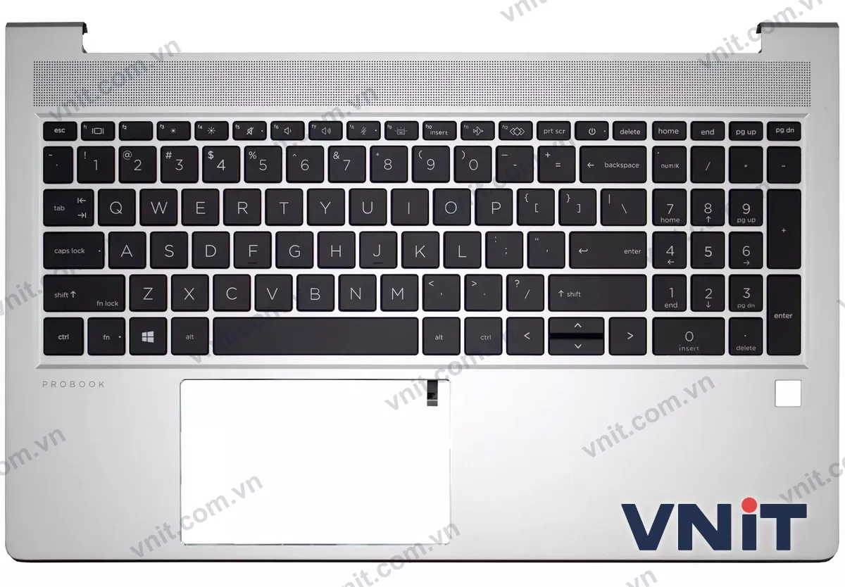 Bàn phím kèm bệ (palmrest) Laptop HP ProBook 450 G8, 455 G8, , M21742-001 (Có đèn nền) (Màu bạc)