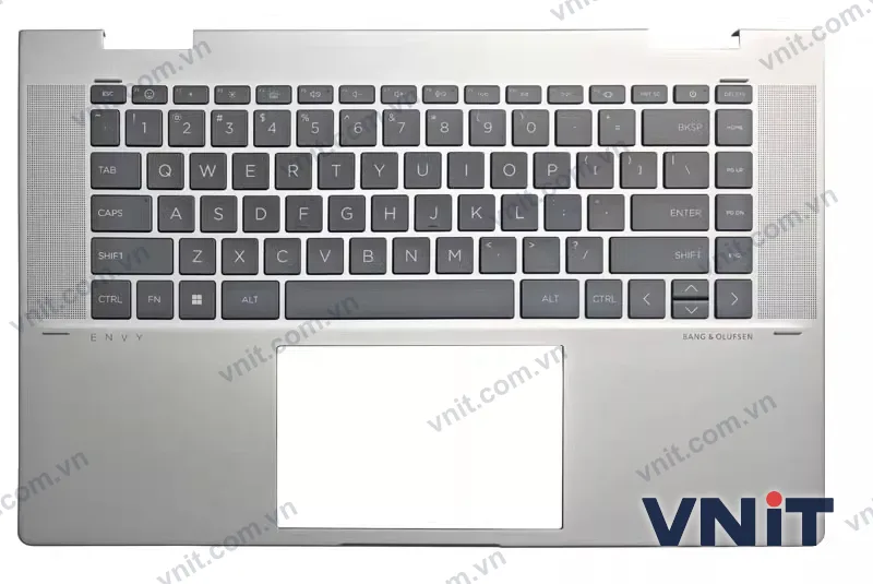 Bàn phím kèm bệ (palmrest) Laptop HP X360 2-in-1 15-FE, 15-FH, TPN-C165, TPN-C166 (Có đèn nền) (Màu bạc)