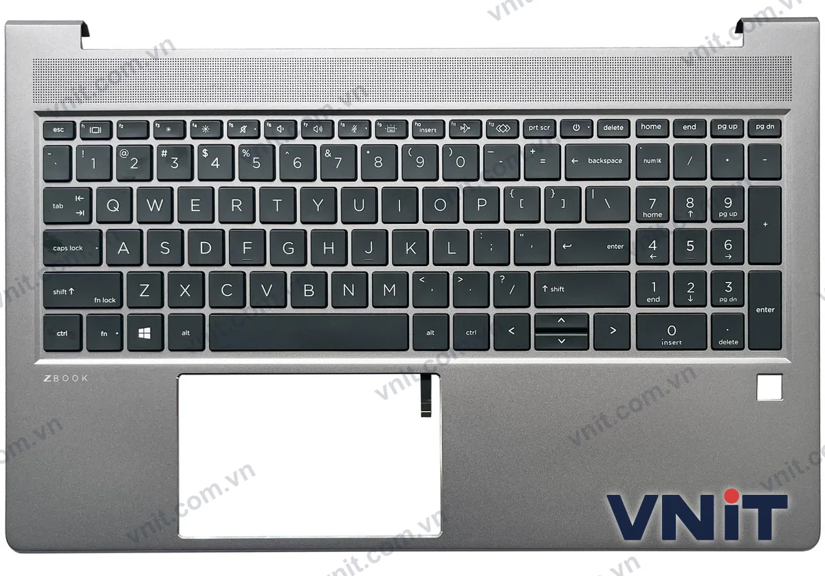 Bàn phím kèm bệ (palmrest) Laptop HP Zbook 15 Power G7, Zbook 15 Power G8, M26110-001 (Có đèn nền)