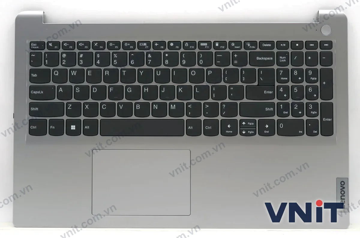 Bàn phím kèm bệ (palmrest) Laptop Lenovo ideapad 1 15IAU7 15ALC7 15IJL7, 2022 (Màu xám)