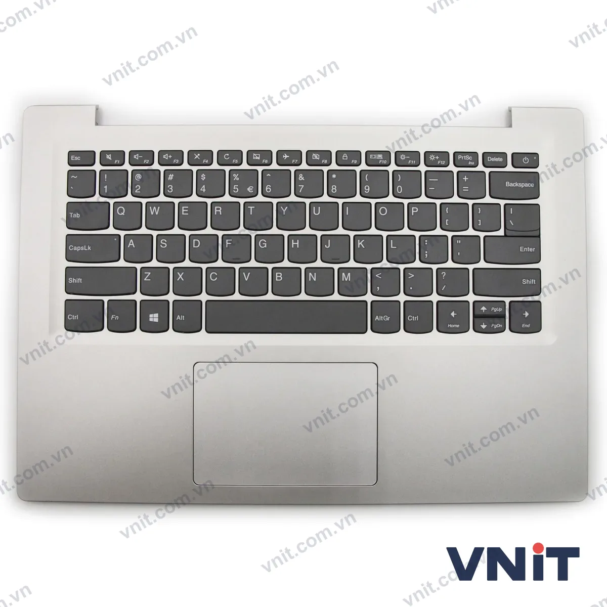 Bàn phím kèm bệ (palmrest) Laptop Lenovo Ideapad 120S-14, 120S-14IAP, 5CB0R61061 (Màu bạc)