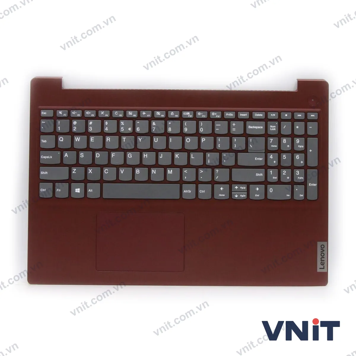 Bàn phím kèm bệ (palmrest) Laptop Lenovo IdeaPad 3-15ADA05, 3-15IML05 (Màu đỏ)