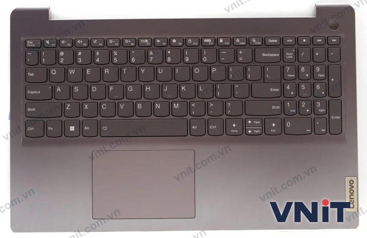 Bàn phím kèm bệ (palmrest) Laptop Lenovo IdeaPad 3 15IAU7, IdeaPad 3 15ABA7 (Có đèn nền) (Màu xám)