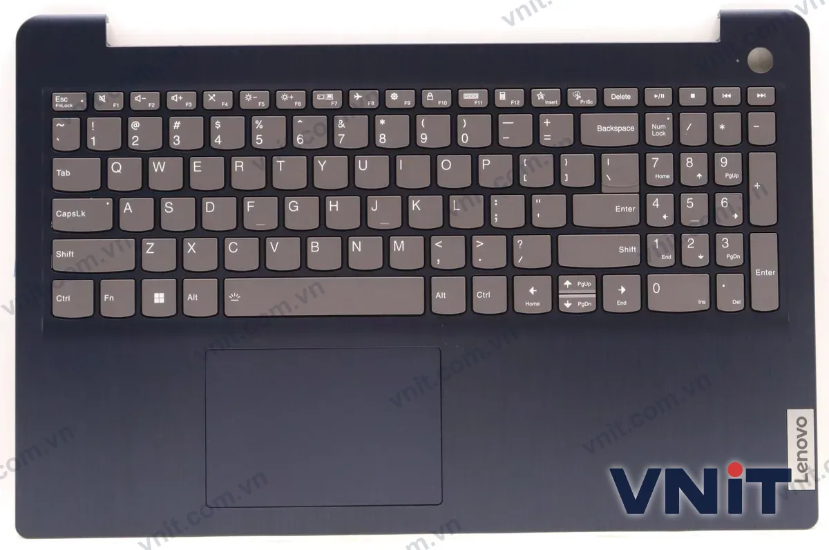 Bàn phím kèm bệ (palmrest) Laptop Lenovo IdeaPad 3 15IAU7, IdeaPad 3 15ABA7 (Có đèn nền) (Màu xanh)
