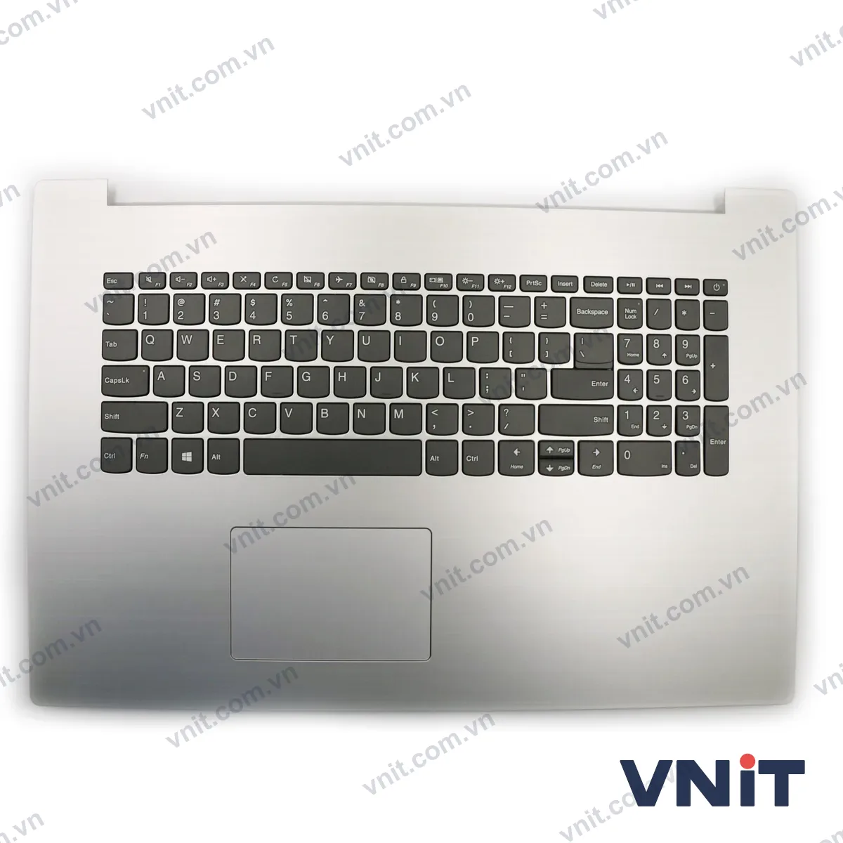 Bàn phím kèm bệ (palmrest) Laptop Lenovo ideapad 320-17, 320-17ISK, 320-17IKB (Màu bạc)