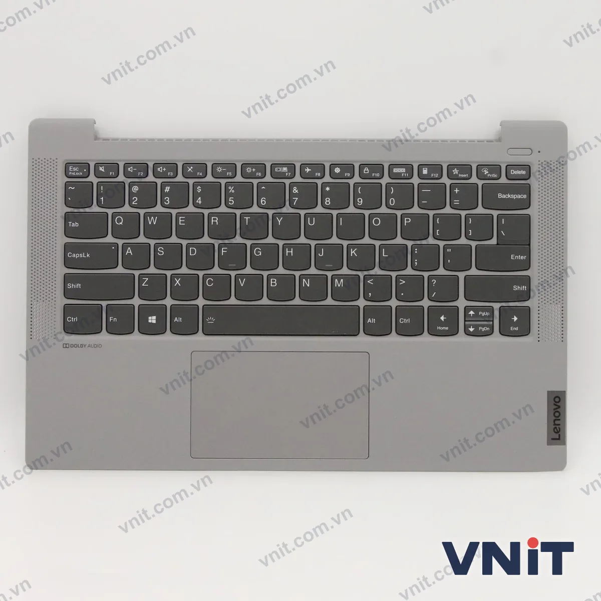 Bàn phím kèm bệ (palmrest) Laptop Lenovo IdeaPad 5 14IIL05, 5CB0Y88937 (Có đèn nền) (Màu xám)