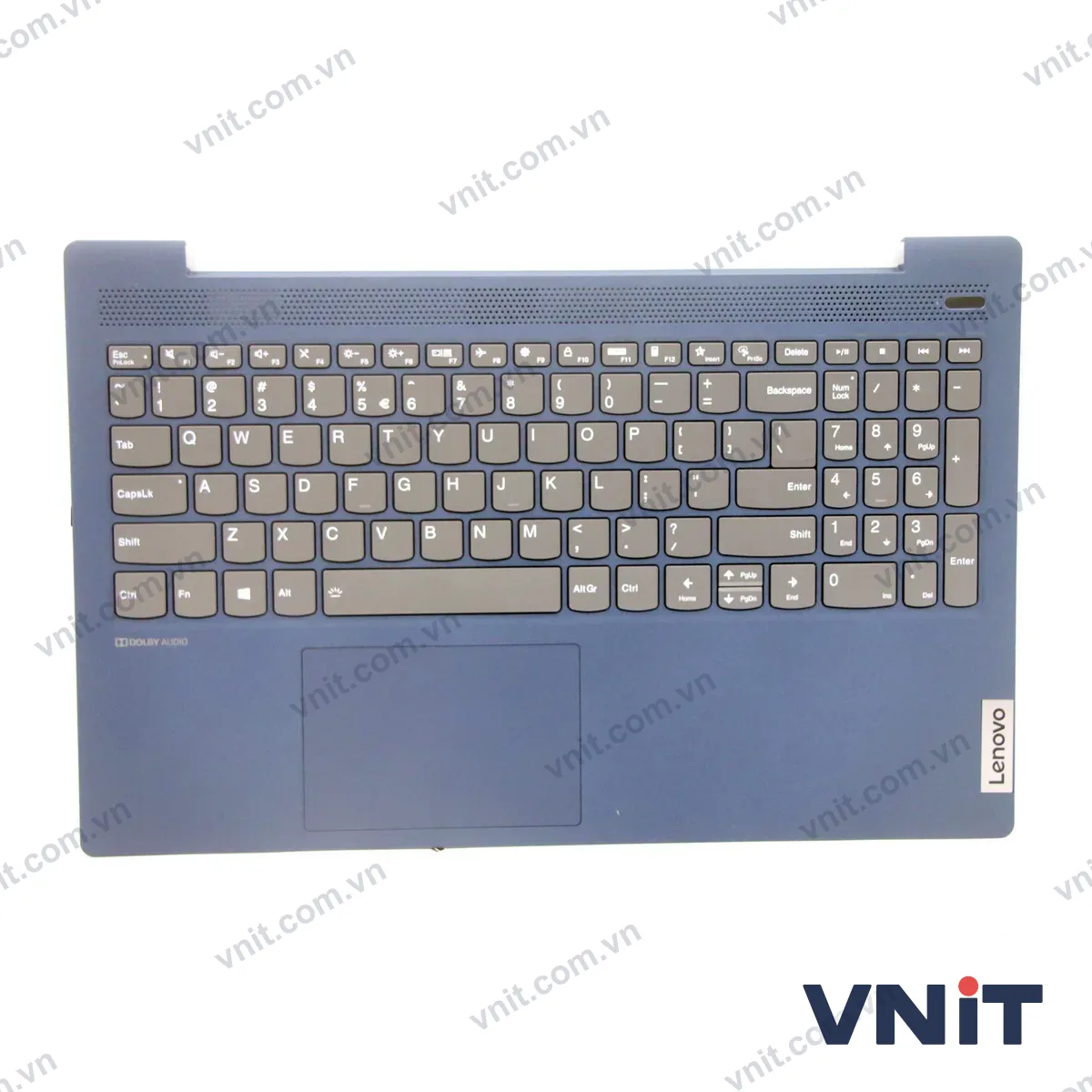 Bàn phím kèm bệ (palmrest) Laptop Lenovo IdeaPad 5-15IIL05, 5-15ARE05 (Có đèn nền) (Màu xanh)