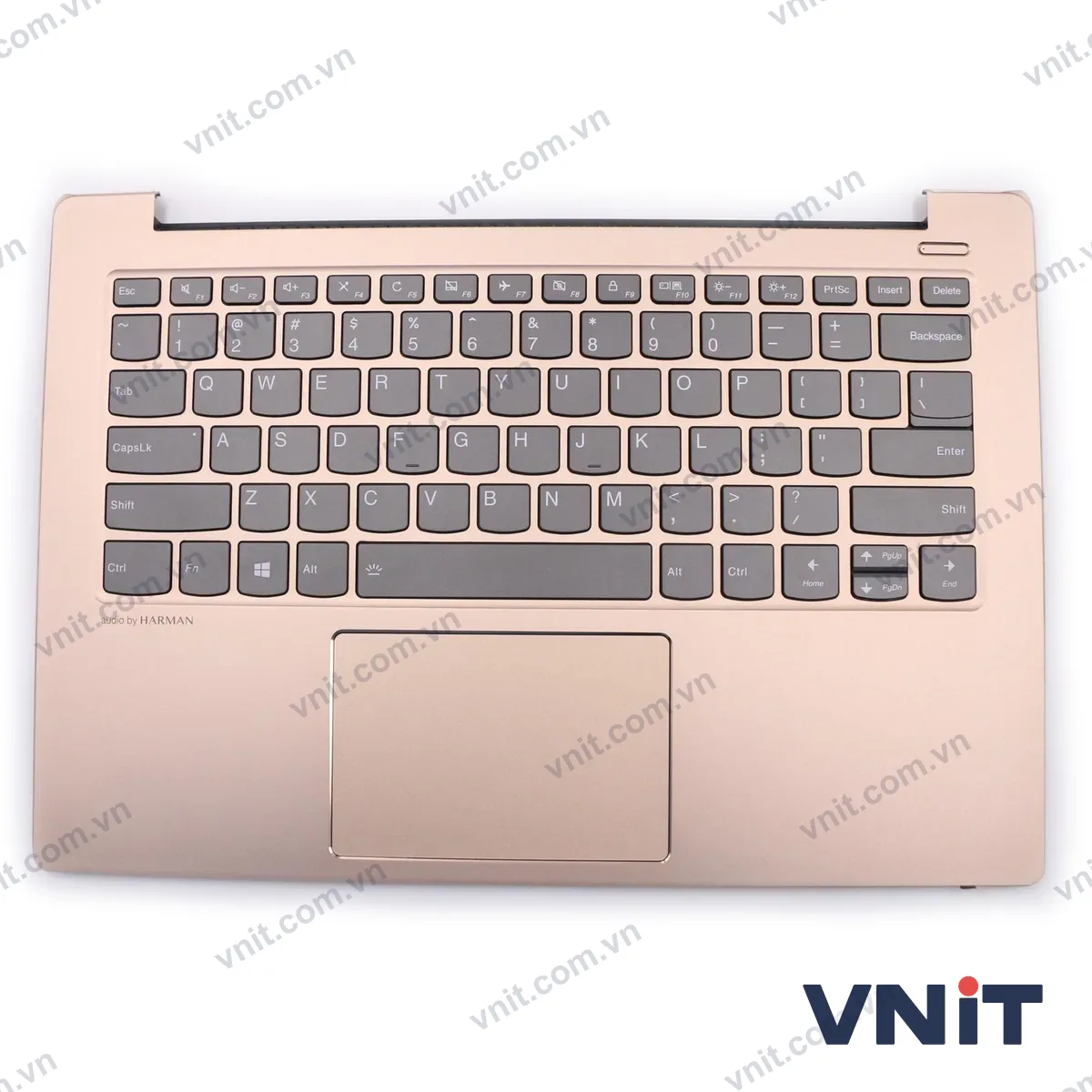 Bàn phím kèm bệ (palmrest) Laptop Lenovo IdeaPad 530S-14IKB, IdeaPad 530S-14ARR, 5CB0R11980 (Có đèn nền) (Màu vàng)