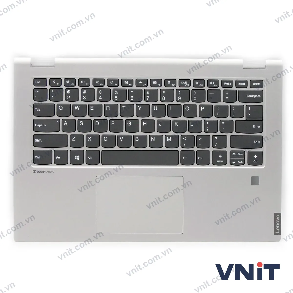 Bàn phím kèm bệ (palmrest) Laptop Lenovo IdeaPad C340-14API, 5CB0S17508 (Màu bạc)