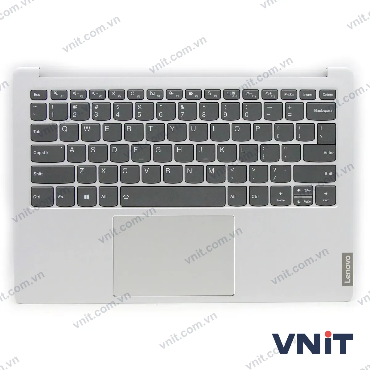 Bàn phím kèm bệ (palmrest) Laptop Lenovo IdeaPad S540-13IML, 5CB1B24731 (Có đèn nền) (Màu bạc)