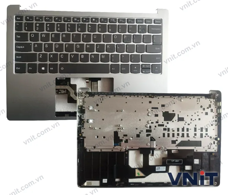 Bàn phím kèm bệ (palmrest) Laptop Lenovo IdeaPad S540-13IML, S540-13API, xiaoxin 13 Pro 2019 (Có đèn nền) (Màu bạc)