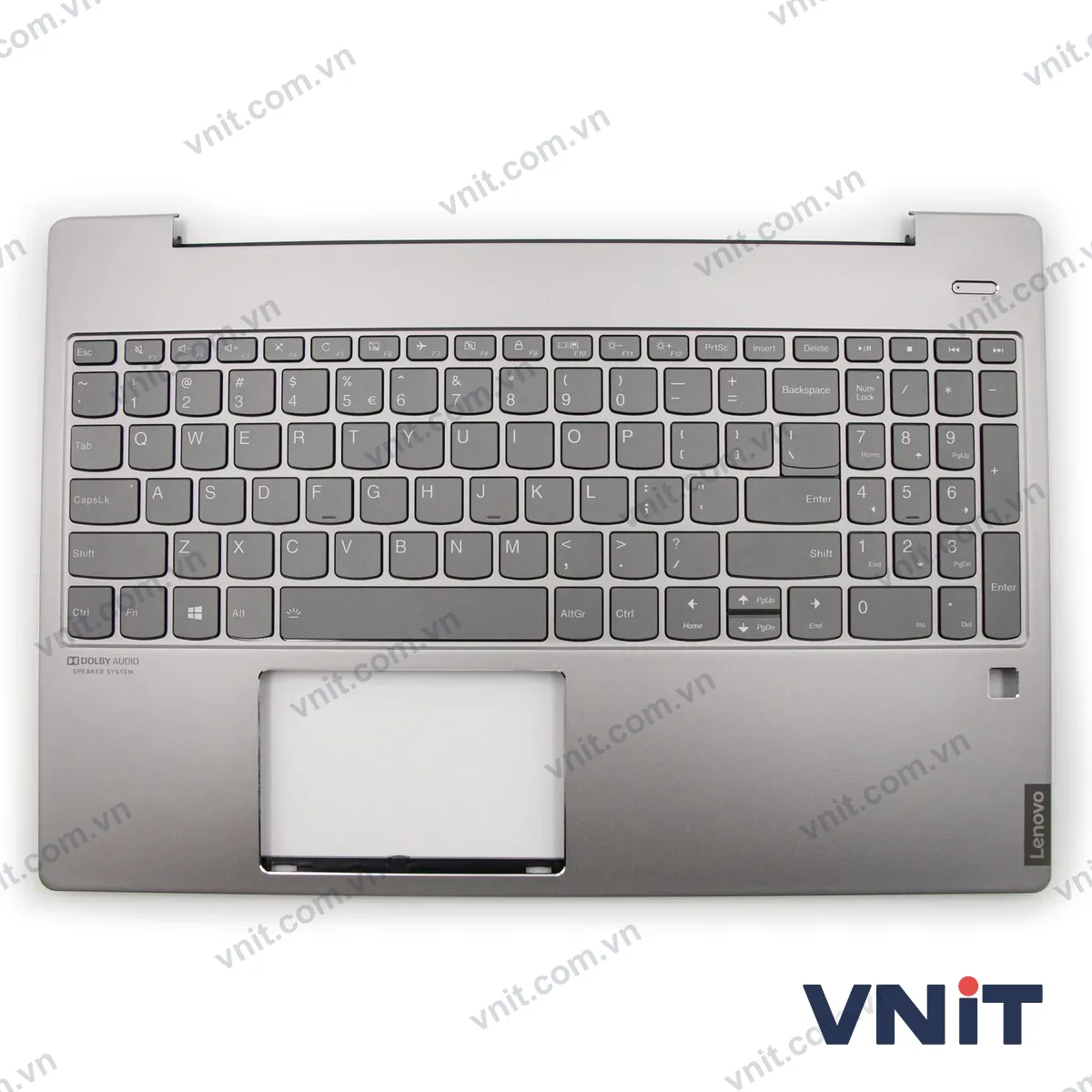 Bàn phím kèm bệ (palmrest) Laptop Lenovo IdeaPad S540-15IWL GTX, 5CB0U43615 (Có đèn nền) (Màu xám)