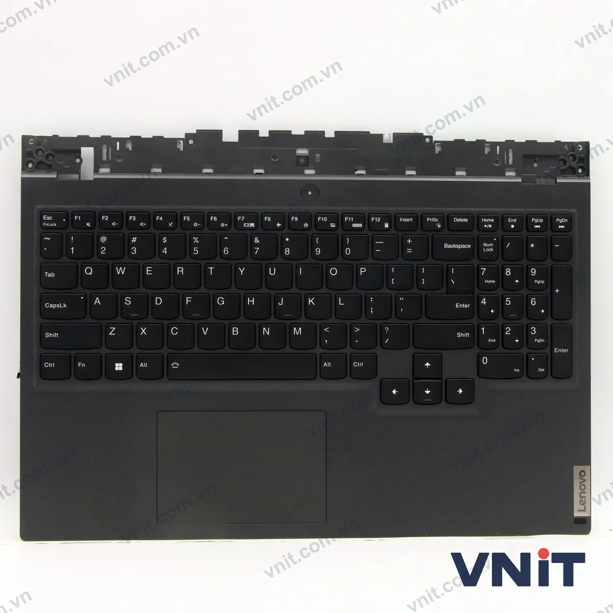 Bàn phím kèm bệ (palmrest) Laptop Lenovo Legion 5 15ACH6, 5CB1C93000 (Có đèn nền) (Màu xám)