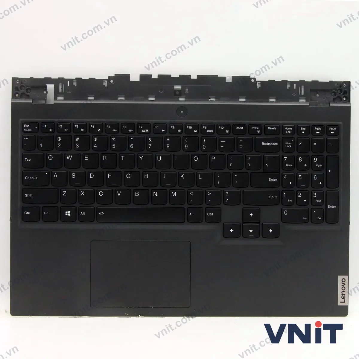 Bàn phím kèm bệ (palmrest) Laptop Lenovo Legion 5 15ACH6H, 5CB1C74773 (Có đèn nền) (Màu xám)